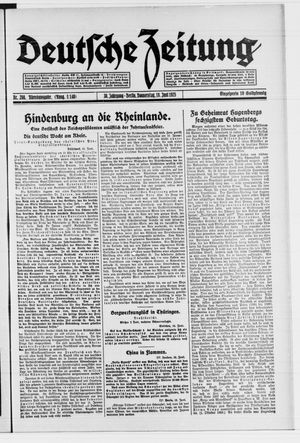 Deutsche Zeitung vom 18.06.1925