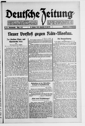 Deutsche Zeitung vom 20.06.1925