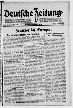 Deutsche Zeitung vom 20.06.1925
