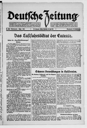 Deutsche Zeitung vom 30.06.1925