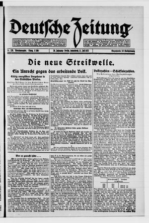 Deutsche Zeitung vom 11.07.1925