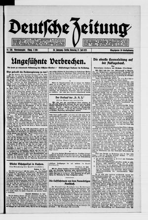 Deutsche Zeitung vom 21.07.1925