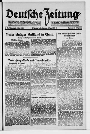 Deutsche Zeitung vom 13.08.1925