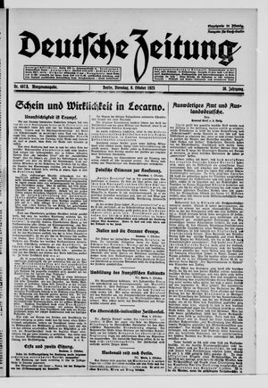 Deutsche Zeitung vom 06.10.1925