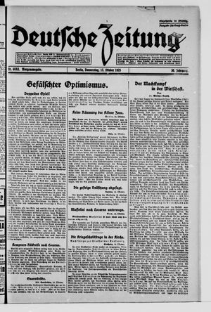Deutsche Zeitung vom 15.10.1925
