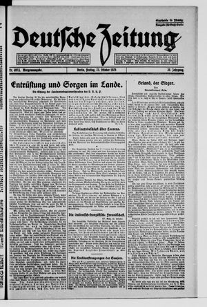 Deutsche Zeitung vom 23.10.1925