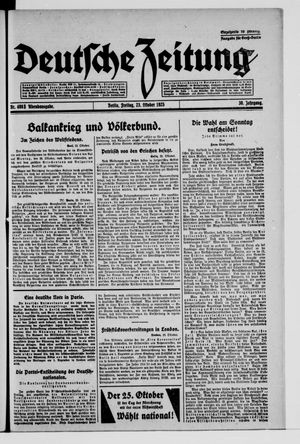 Deutsche Zeitung vom 23.10.1925