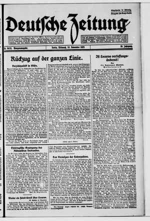 Deutsche Zeitung vom 18.11.1925