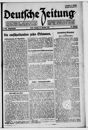 Deutsche Zeitung vom 24.11.1925