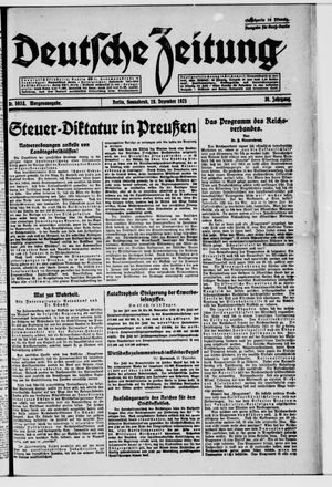 Deutsche Zeitung vom 19.12.1925