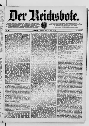 Der Reichsbote vom 07.07.1873