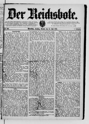 Der Reichsbote vom 15.07.1873