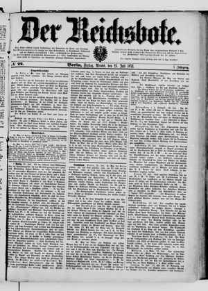 Der Reichsbote vom 25.07.1873