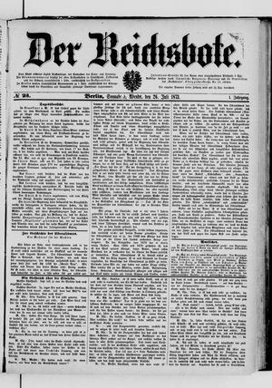 Der Reichsbote vom 26.07.1873