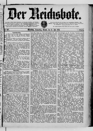 Der Reichsbote on Jul 31, 1873