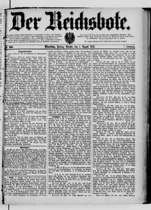 Der Reichsbote on Aug 1, 1873