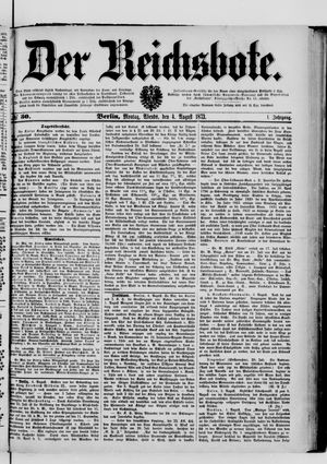 Der Reichsbote vom 04.08.1873