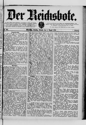 Der Reichsbote on Aug 5, 1873
