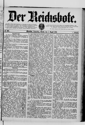 Der Reichsbote on Aug 7, 1873