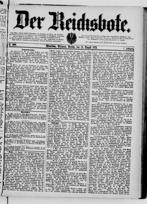 Der Reichsbote vom 13.08.1873