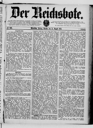 Der Reichsbote vom 15.08.1873