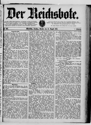 Der Reichsbote vom 19.08.1873