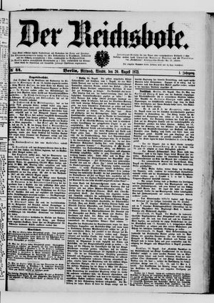 Der Reichsbote vom 20.08.1873