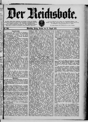 Der Reichsbote on Aug 22, 1873