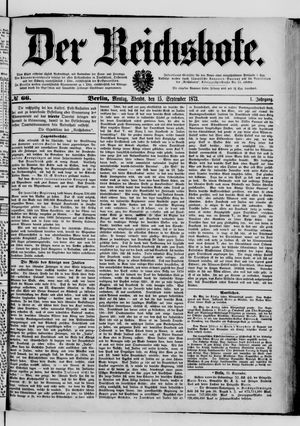 Der Reichsbote on Sep 15, 1873