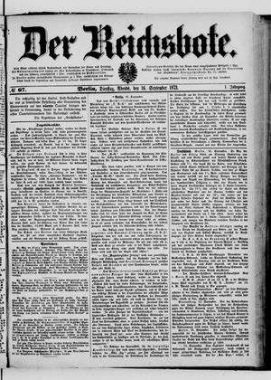 Der Reichsbote vom 16.09.1873