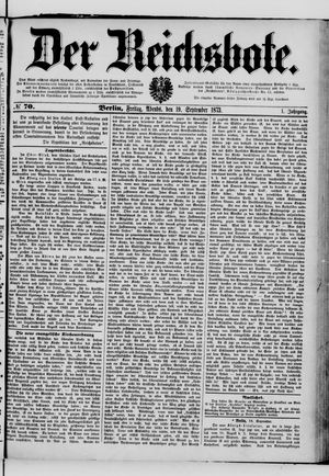 Der Reichsbote on Sep 19, 1873