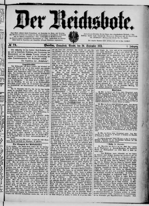 Der Reichsbote vom 20.09.1873