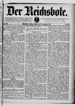 Der Reichsbote vom 23.09.1873