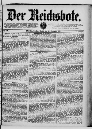 Der Reichsbote on Sep 30, 1873
