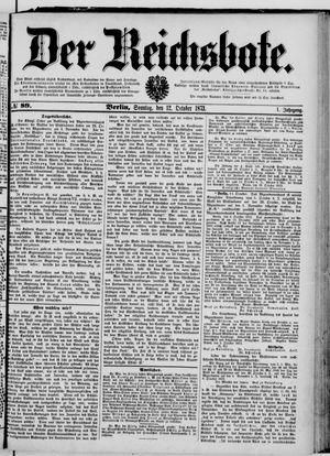 Der Reichsbote vom 12.10.1873
