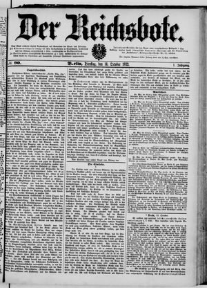 Der Reichsbote vom 14.10.1873