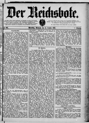 Der Reichsbote vom 15.10.1873
