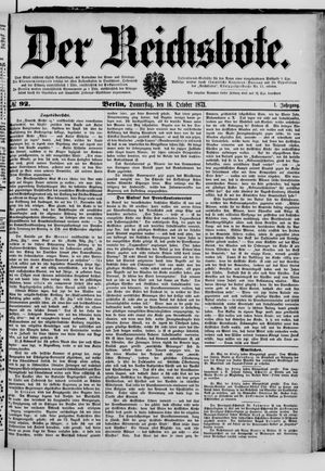 Der Reichsbote on Oct 16, 1873