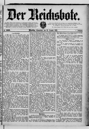 Der Reichsbote on Oct 25, 1873