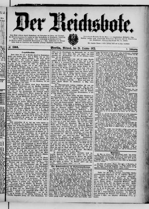 Der Reichsbote vom 29.10.1873