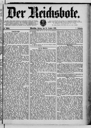 Der Reichsbote vom 31.10.1873