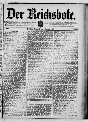 Der Reichsbote vom 01.11.1873