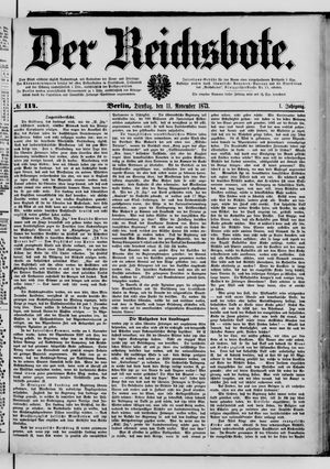 Der Reichsbote vom 11.11.1873