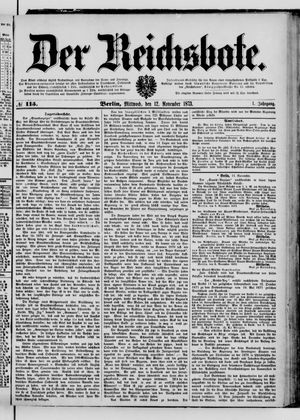 Der Reichsbote vom 12.11.1873