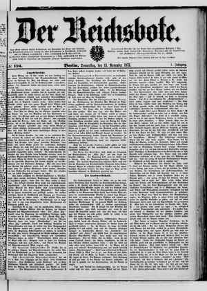 Der Reichsbote on Nov 13, 1873