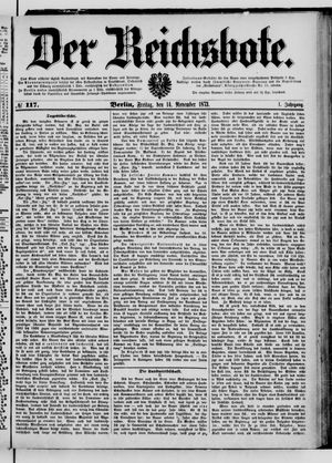 Der Reichsbote vom 14.11.1873