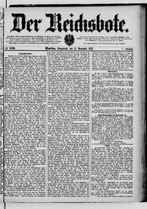 Der Reichsbote on Nov 15, 1873