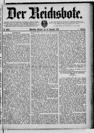Der Reichsbote vom 19.11.1873
