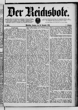 Der Reichsbote vom 30.11.1873