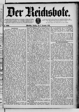 Der Reichsbote on Dec 2, 1873